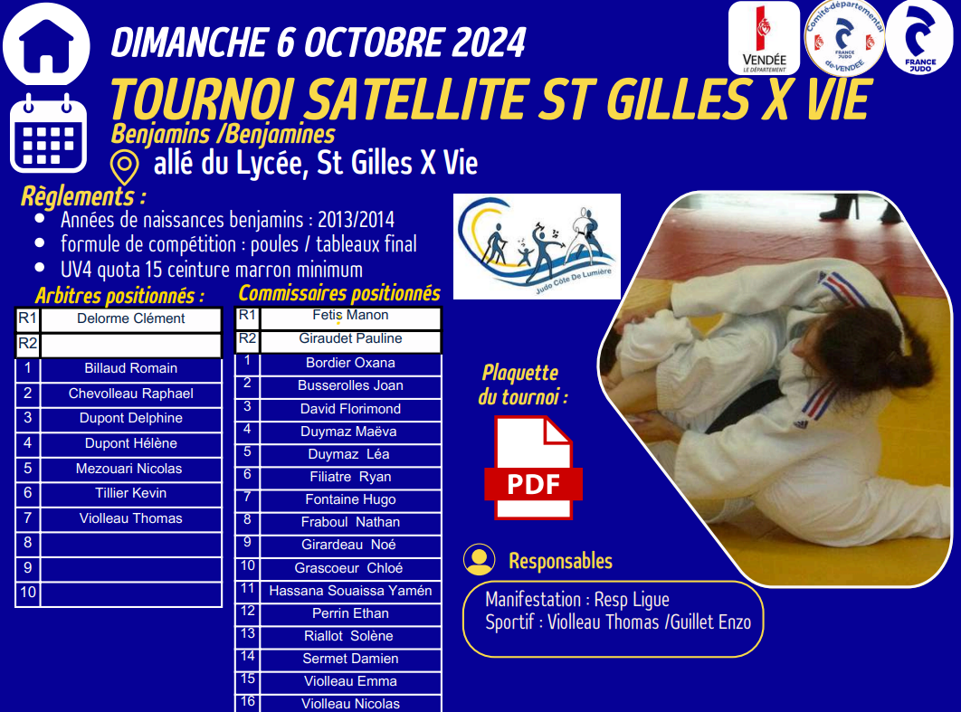 TOURNOI SATELLITE ST GILLES X VIE