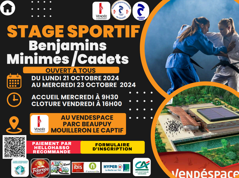 Stage sportif départemental Octobre 2024