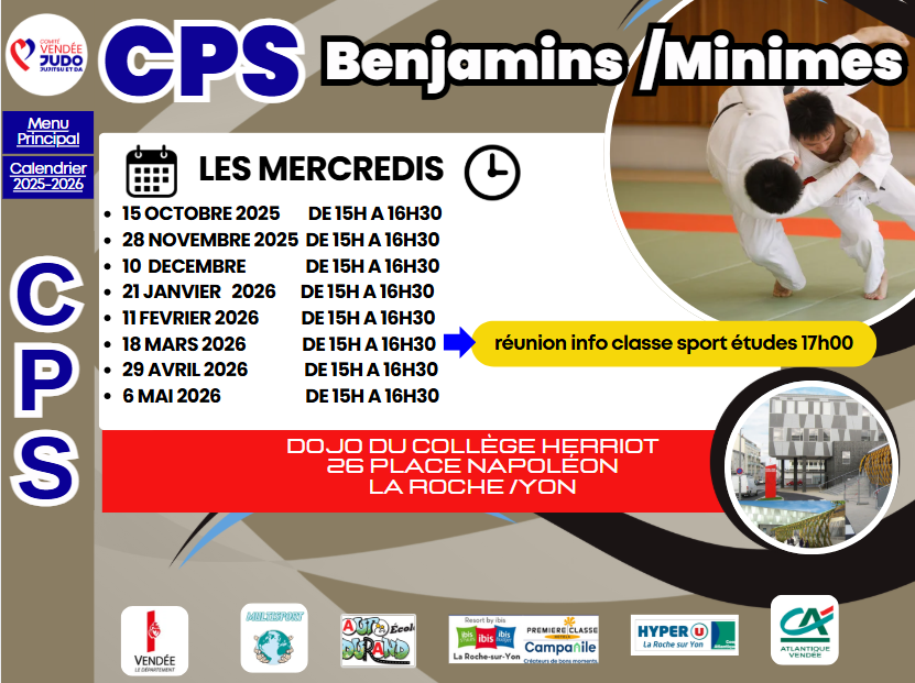 CPS BENJ/MIN 15h00-16h30 dojo collège Herriot 