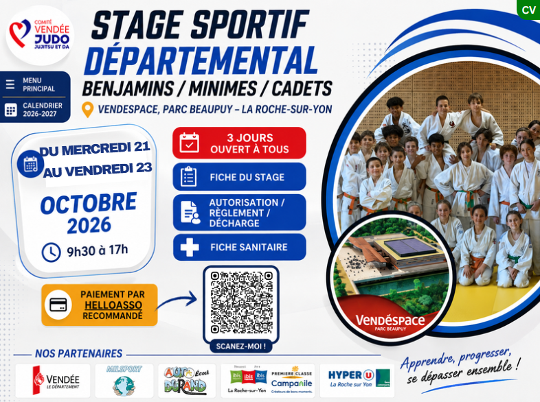 Stage sportif départemental 3 jours