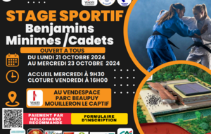 Stage sportif départemental Octobre 2024