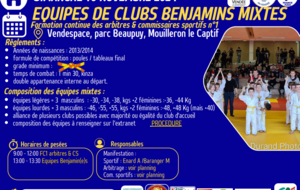 EQUIPES DE CLUBS BENJAMINS MIXTES