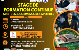 STAGE DE FORMATION CONTINUE ARBITRES et COMMISSAIRES SPORTIFS