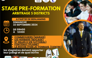 Stage pré-formation arbitrage par districts