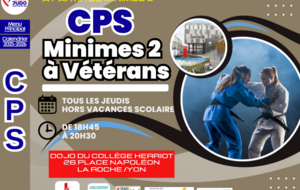 CPS Min2/C/J/S Vétérans Dojo Coll. Herriot 18h45 - 20h30