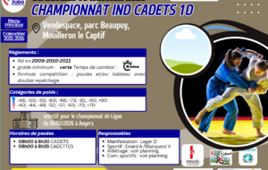 CHAMPIONNAT IND CADETS 1D