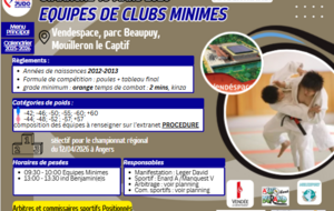 EQUIPES DE CLUBS MINIMES
