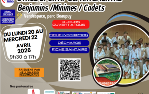 Stage sportif départemental AVRIL 2026