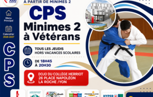 CPS Min2/C/J/S Vétérans  Dojo Coll. Herriot 18h45 - 20h30